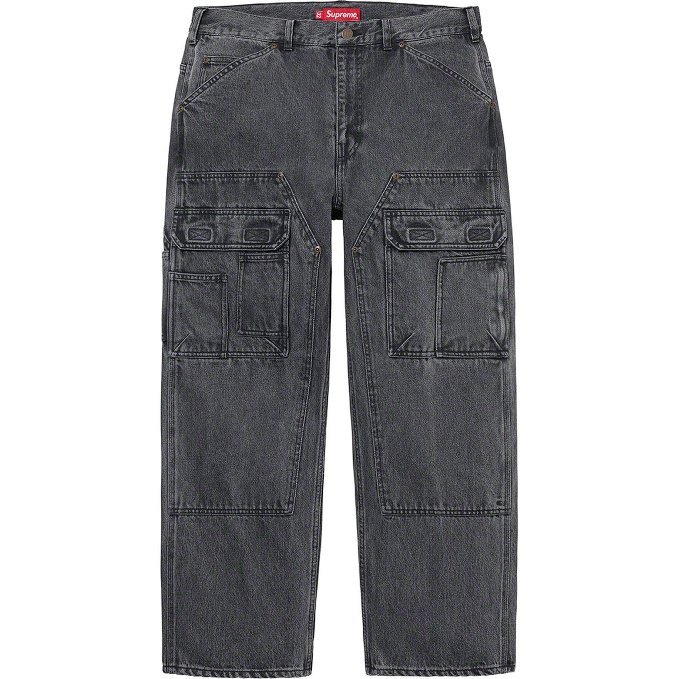 Double Knee Denim Utility Pant view 14
